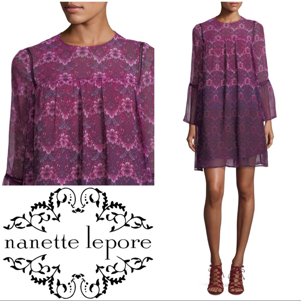 Nanette Lepore Moody Romance Dress sz 14 NWT